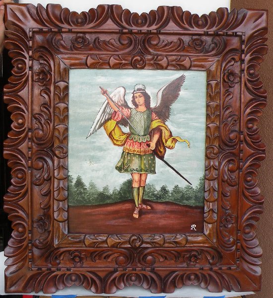 Archangel Adriel hand painted